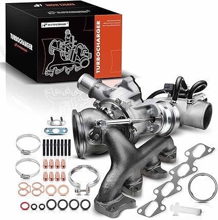 A-Premium Turbo Turbocharger and Complete Installation Kits Compatible with Buick, Chevy Vehicles - 1.4L Turbo - Encore 2013-2021, Cruze 2011-2015, Sonic 2012-2020, Trax 2013-2021 - Replaces 55565353